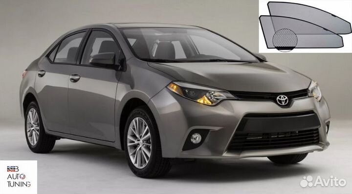 Каркасные шторки на Toyota Corolla седан c 2013