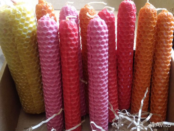 Свеча восковая вощеная