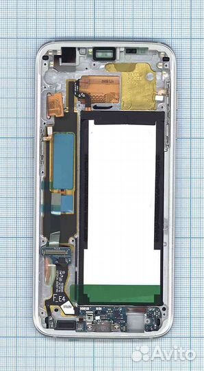 Дисплей Samsung G935F белый+рамка и аккумулятором