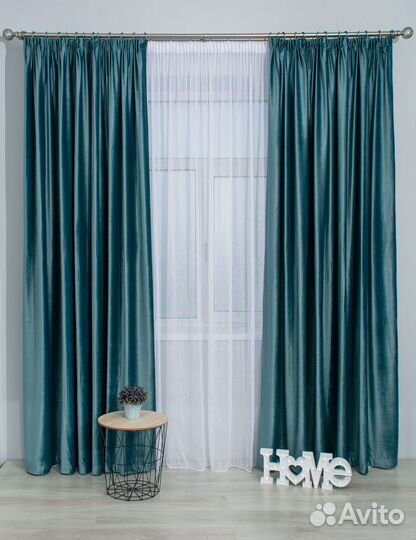 Новый комплект 2 шт велюровых штор 250 на 260