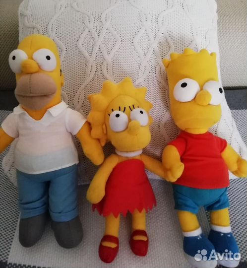 Игрушки мягкие Симпсоны