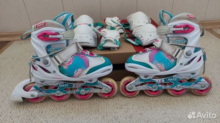 Роликовые коньки детские раздвижные