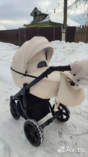 Детские коляски 2 в 1 эко кожа