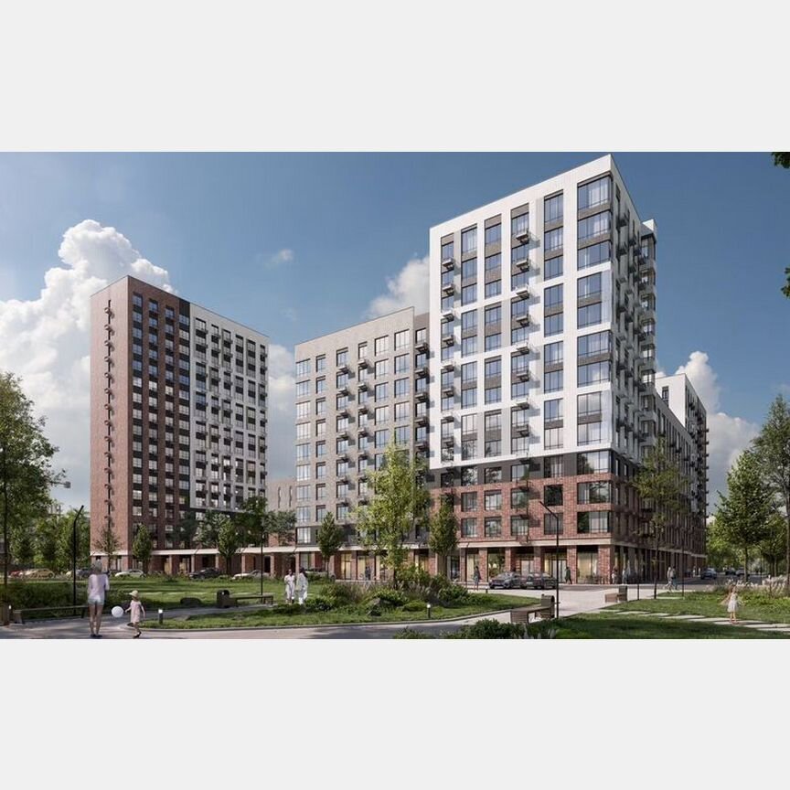 2-к. квартира, 50,6 м², 9/17 эт.