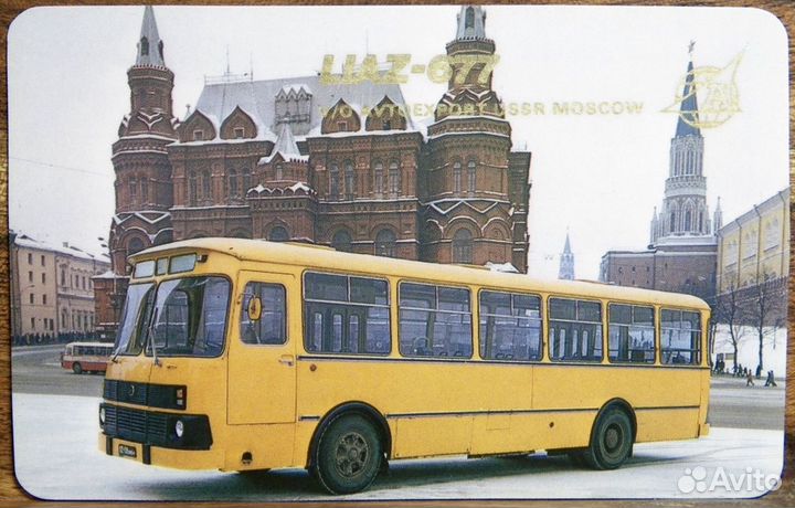 Календарик лиаз-677, автоэкспорт 1980, 1982