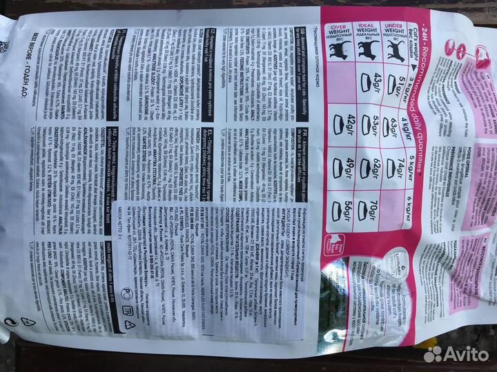 Сухой корм для кошек