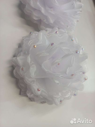 Банты белые на 1е сентября, на праздник, новые