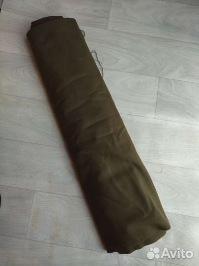 Отрез ткани х/б цвета хаки и сине-зелёный