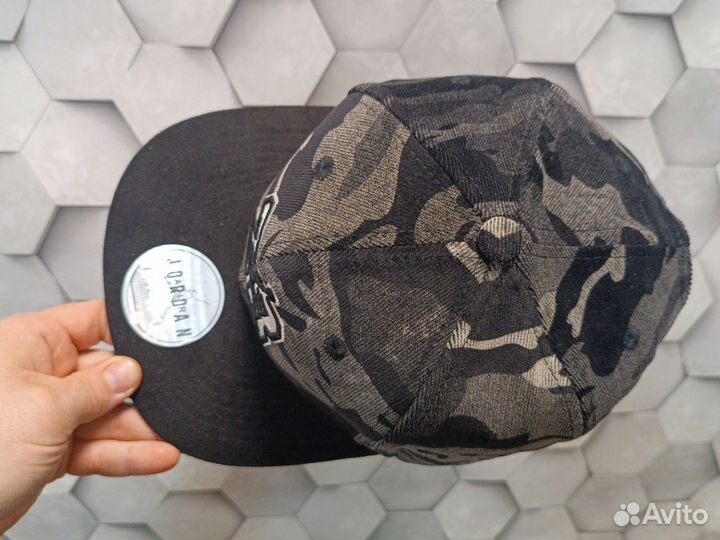 Кепка бейсболка Снэпбэк Jordan 23 grey