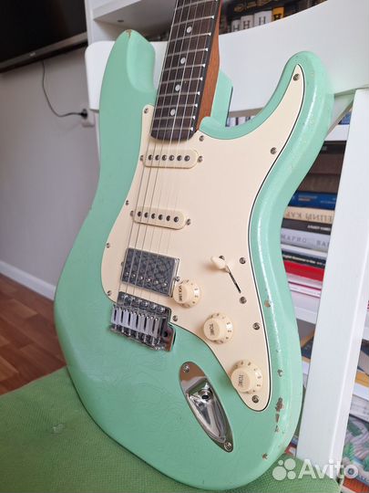 Relic partcaster Stratocaster surf grееn