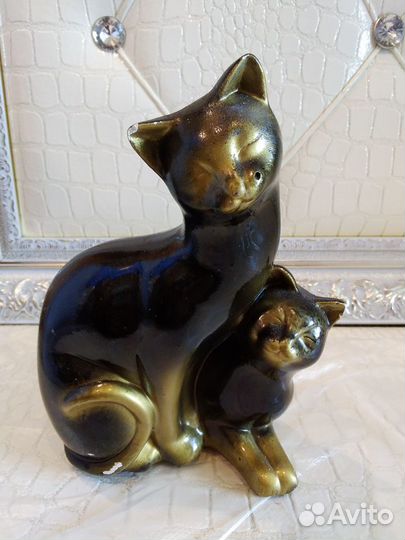 Статуэтки 2 кошки в наборе стиль прованс