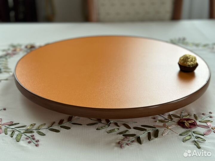 Блюдо вращающееся оранжевое