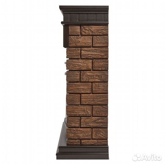 Электрокамин с широким очагом 2D Electrolux EFP/P-2520LS с порталом Firelight Bricks wood 25 камень