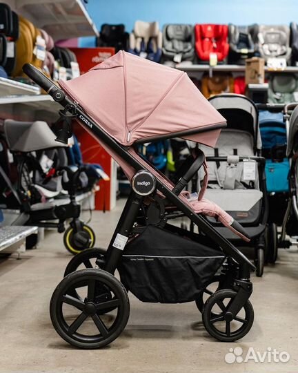 Коляска прогулочная Indigo Corsa розовый