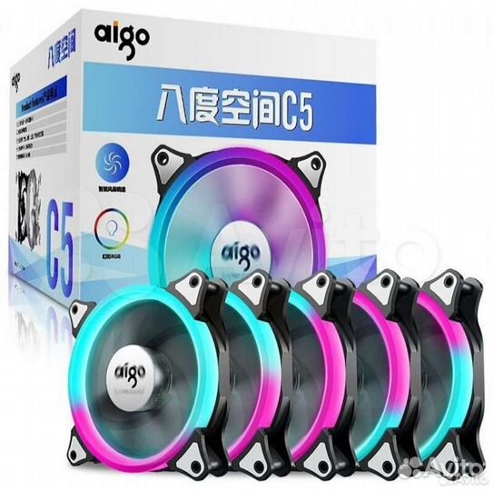Вентиляторы Aigo DarkFlash Aurora C5 Pro A-RGB