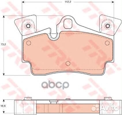 Колодки тормозные GDB1652 TRW