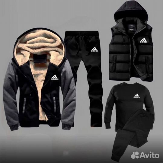 Спортивный костюм Adidas 5 предметов теплый