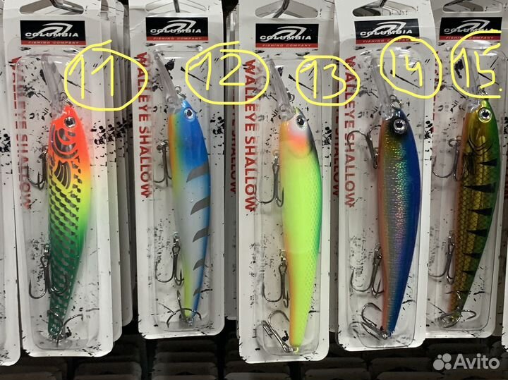 Воблеры Bandit Walleye Shallow на троллинг 3,6м