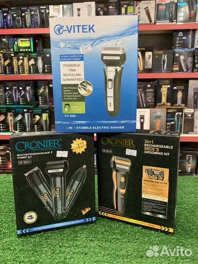 Машинка для стрижки 3в1 CR-9021. VT-666 CR-9014