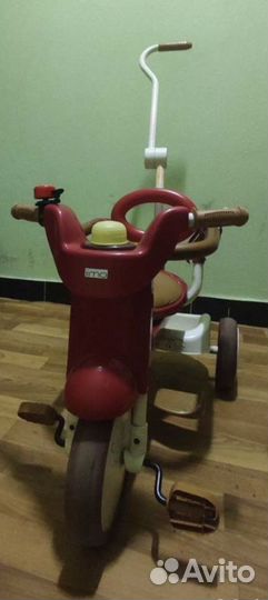 Трехколесный складной велосипед с ручкой iimo