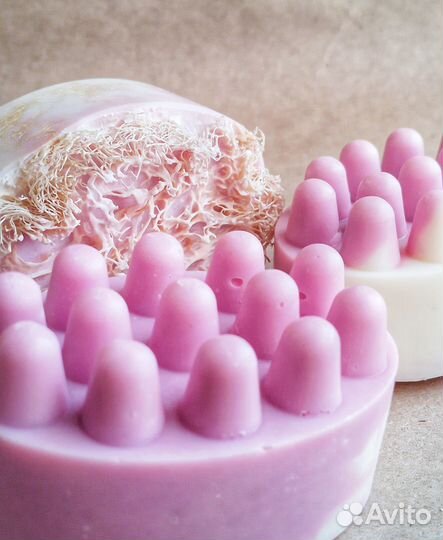 Мыло с люфой с кофе массажное Скраб Подарок