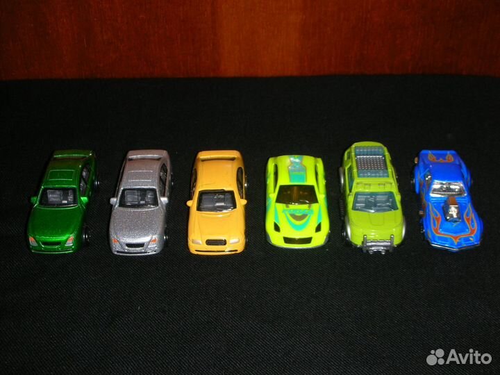 Игрушки машинки, металл, 6 шт