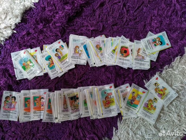 Вкладыши от жвачек love is обмен