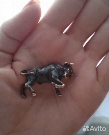 Новая Бронзовая статуэтка Бык Телец