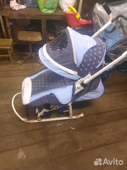 Детские санки-коляска