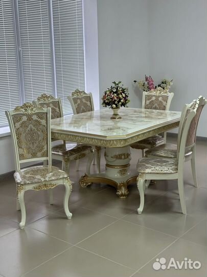Комплект стол 6 стульев