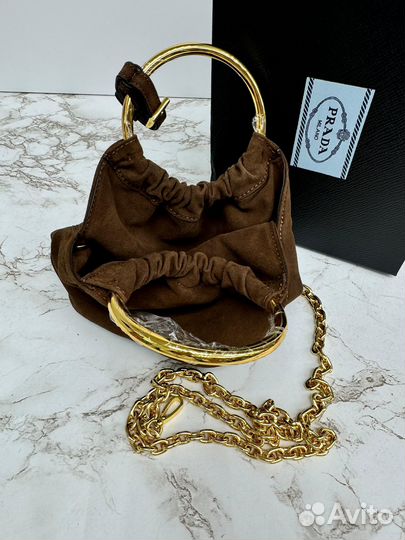 Сумка Prada 16 см замша