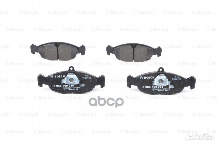 0 986 460 938 Колодки тормозные opel astra F/DA