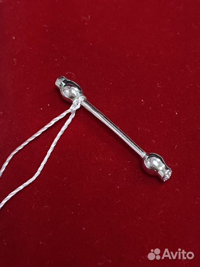 Серебряный пирсинг проба 925 Арт.007322830124