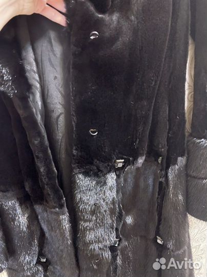 Шуба норковая с капюшоном 42 44