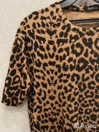 Платье леопардовый принт