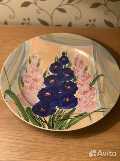 Дулево Гладиолусы настенная тарелка