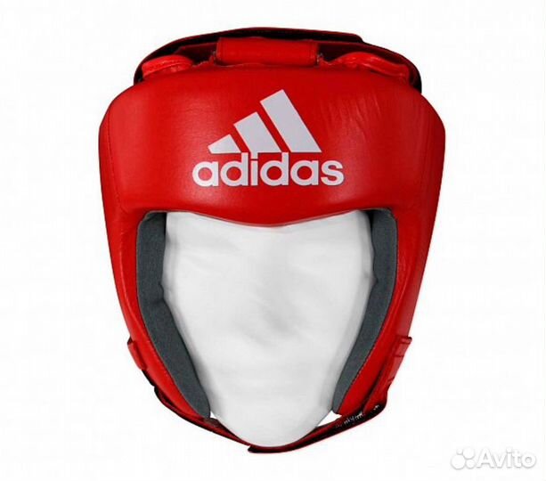 Шлем боксерский aiba красный aibah1