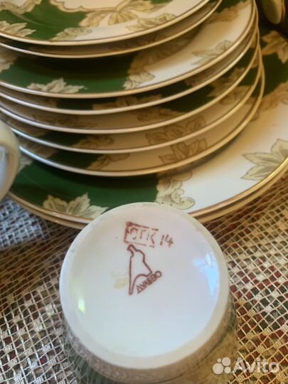 Сервиз столовый фарфор дулево