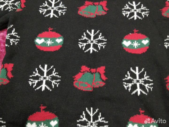 Свитер новогодний 12 мес, Kiabi, 100% хлопок