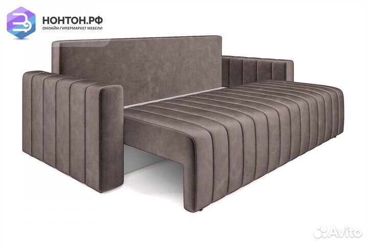 Диван еврокнижка Лондон светло-коричневый