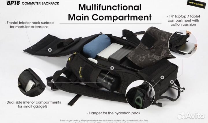 Тактический рюкзак nitecore BP18 BP23