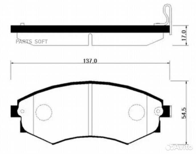 HSB HP0003 Колодки тормозные дисковые