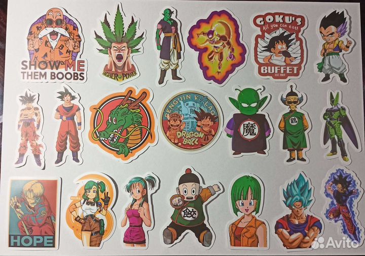 Наклейки Наруто, Dragonball