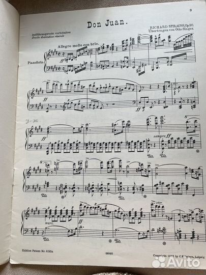 Штраус клавир