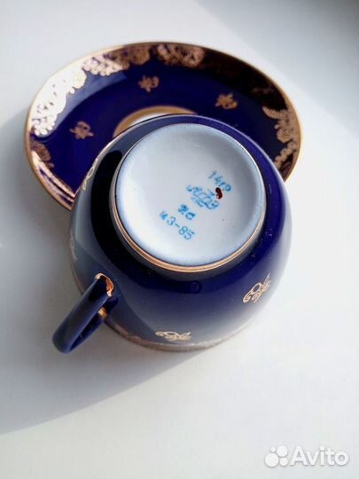 Новая чайная пара лфз кобальт