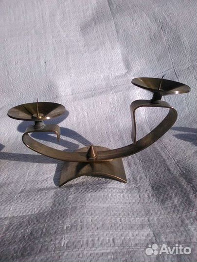 Подсвечник латунь СССР