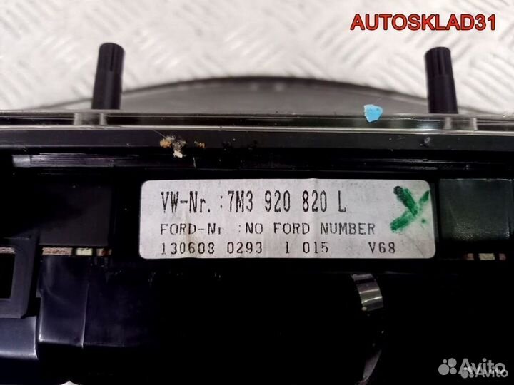 Панель приборов Volkswagen Sharan 7M3920820L