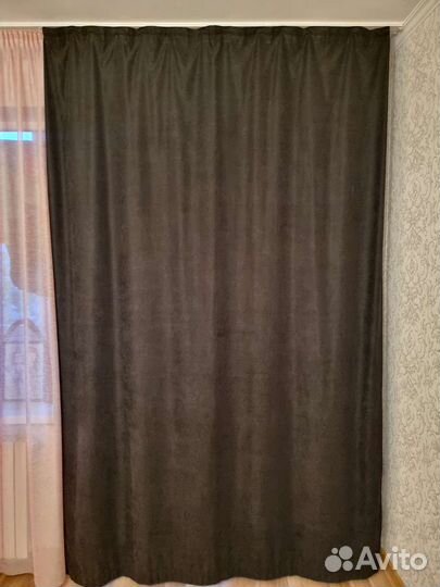 Шторы чёрные