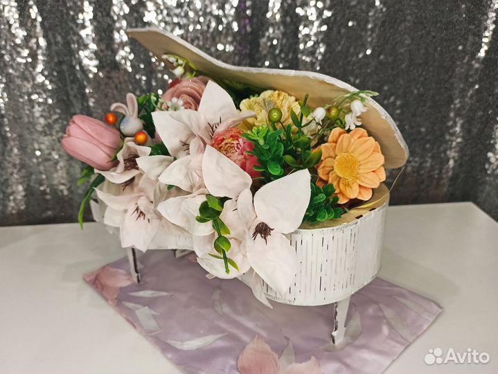 Букет из мыла ручной работы