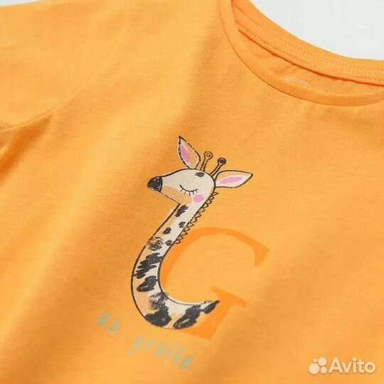 Футболка детская для девочки 74 80 новая